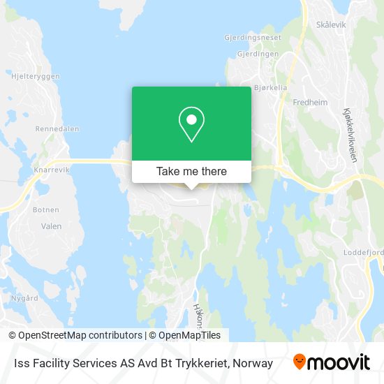 Iss Facility Services AS Avd Bt Trykkeriet map