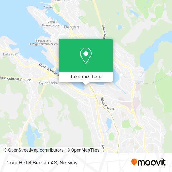 Core Hotel Bergen AS map