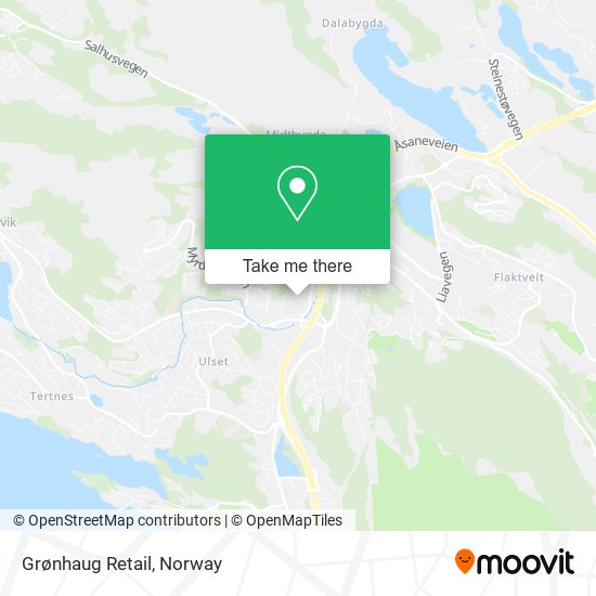 Grønhaug Retail map