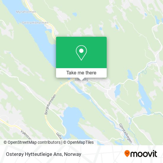 Osterøy Hytteutleige Ans map