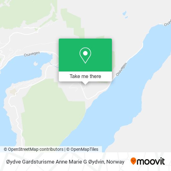 Øydve Gardsturisme Anne Marie G Øydvin map