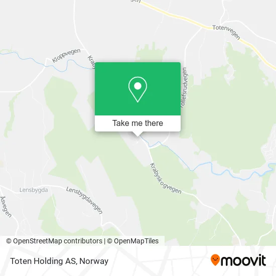 Toten Holding AS map