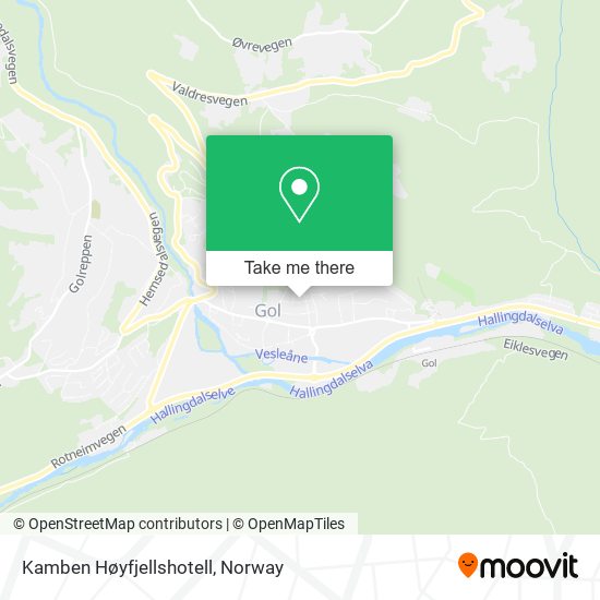 Kamben Høyfjellshotell map