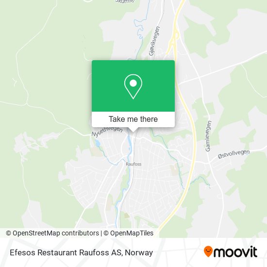 Efesos Restaurant Raufoss AS map