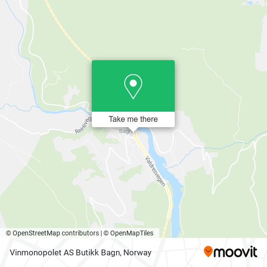 Vinmonopolet AS Butikk Bagn map
