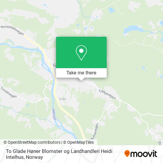 To Glade Høner Blomster og Landhandleri Heidi Intelhus map