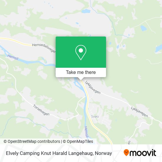 Elvely Camping Knut Harald Langehaug map