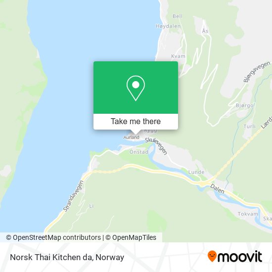 Norsk Thai Kitchen da map