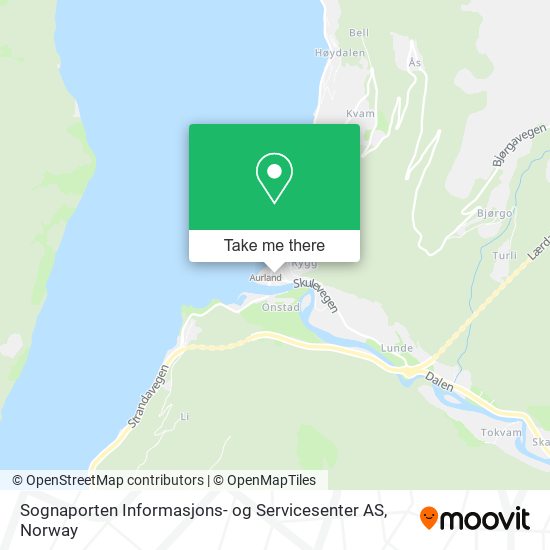 Sognaporten Informasjons- og Servicesenter AS map