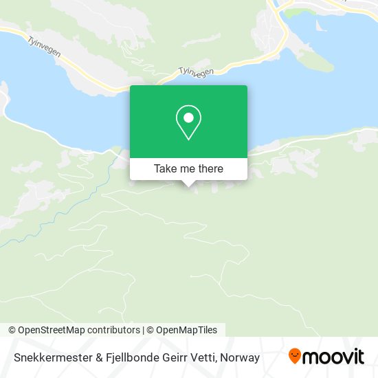 Snekkermester & Fjellbonde Geirr Vetti map