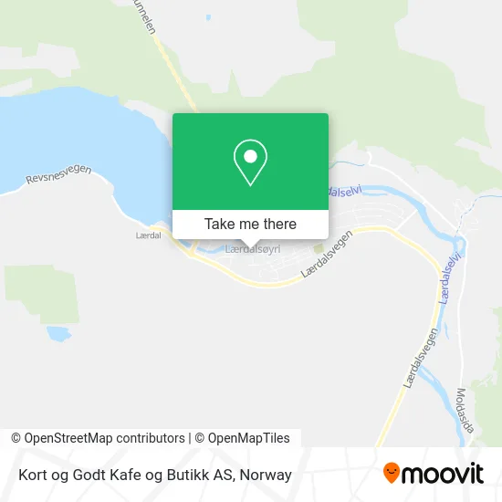 Kort og Godt Kafe og Butikk AS map