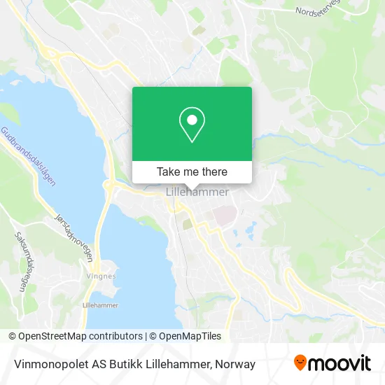 Vinmonopolet AS Butikk Lillehammer map