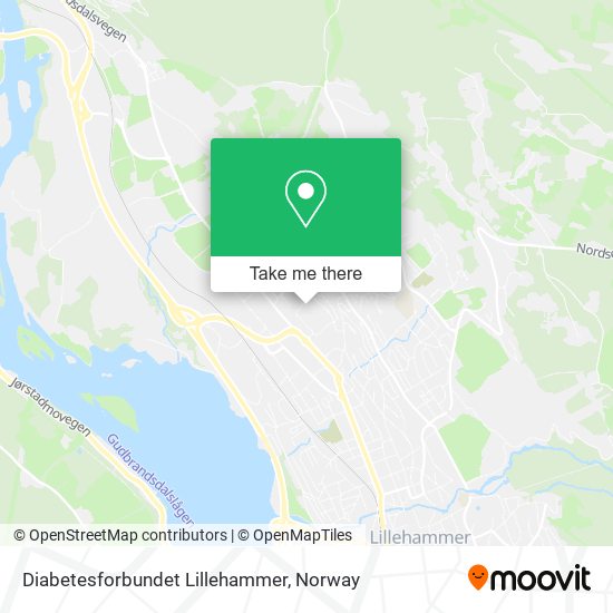 Diabetesforbundet Lillehammer map