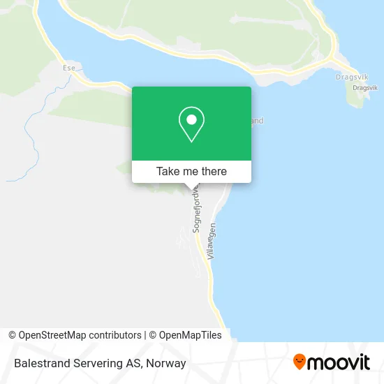 Balestrand Servering AS map