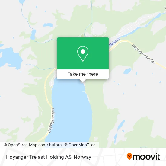 Høyanger Trelast Holding AS map