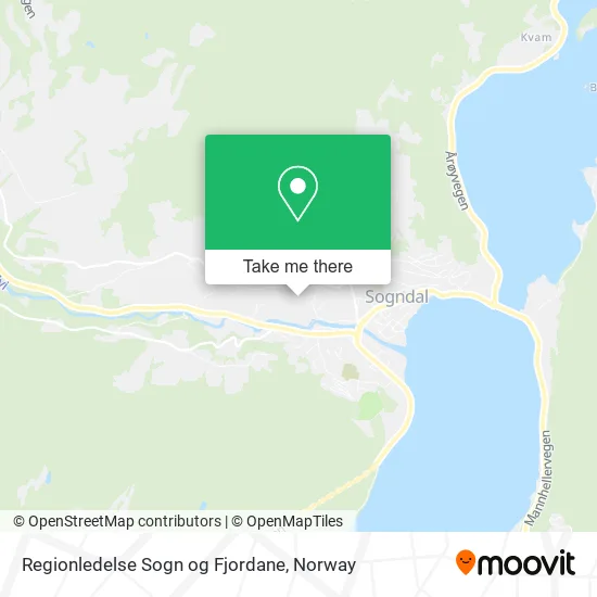 Regionledelse Sogn og Fjordane map