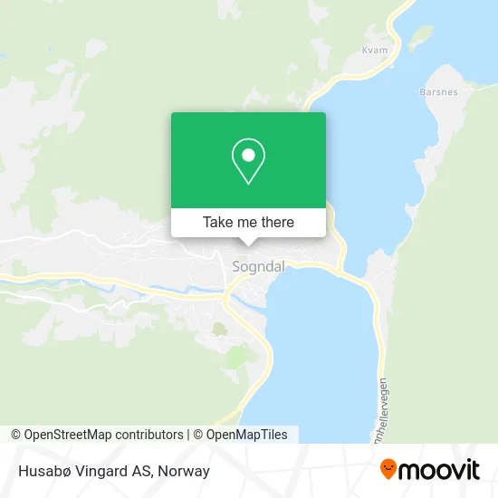 Husabø Vingard AS map