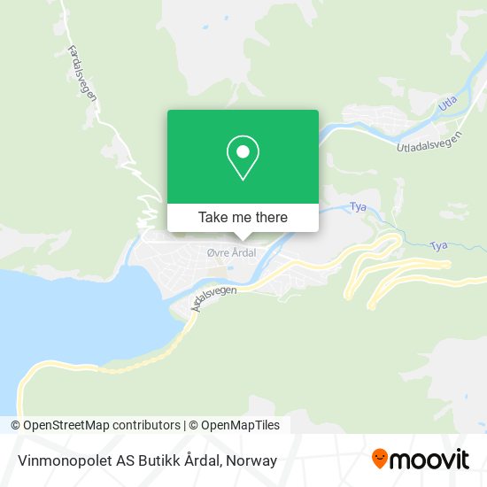 Vinmonopolet AS Butikk Årdal map
