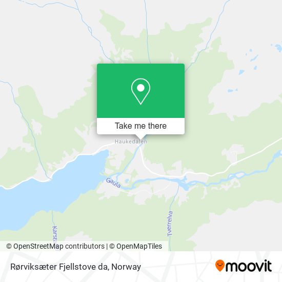Rørviksæter Fjellstove da map