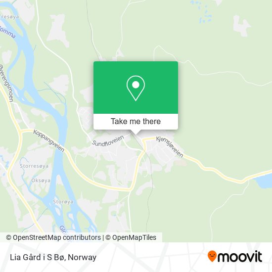 Lia Gård i S Bø map