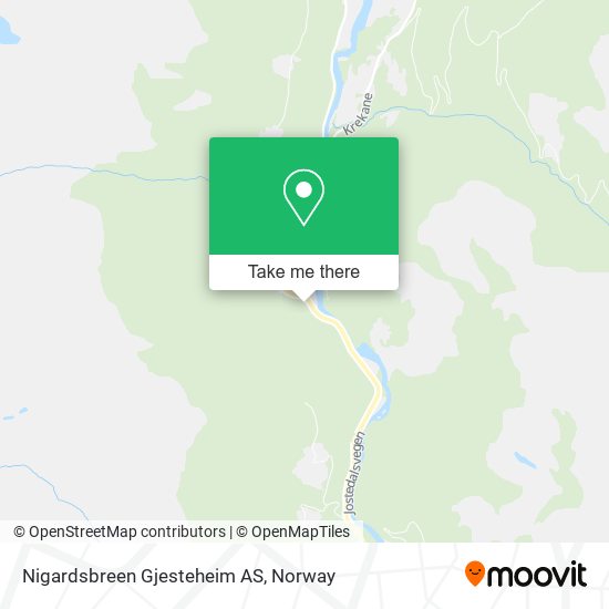 Nigardsbreen Gjesteheim AS map