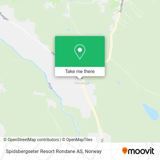 Spidsbergseter Resort Rondane AS map