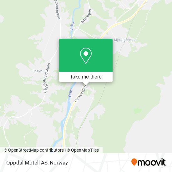 Oppdal Motell AS map