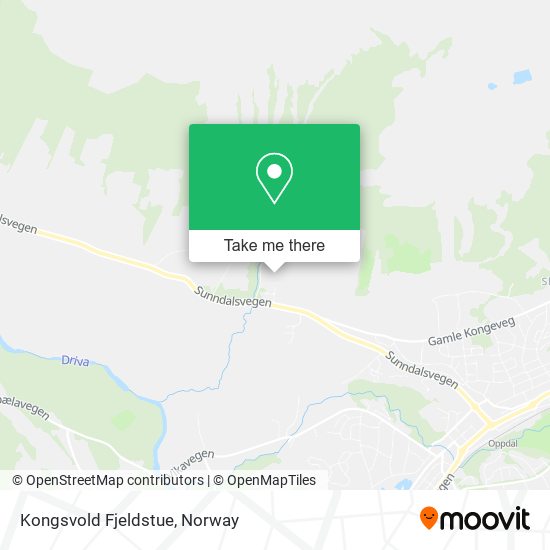 Kongsvold Fjeldstue map