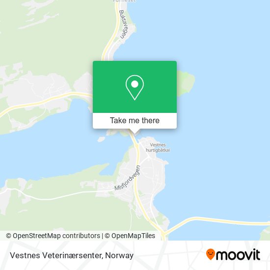 Vestnes Veterinærsenter map
