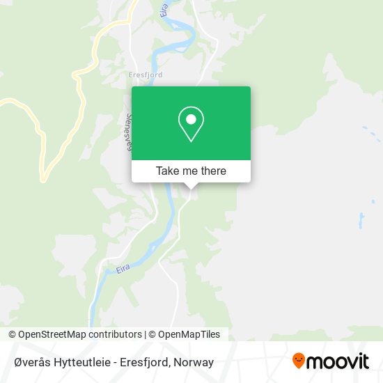 Øverås Hytteutleie - Eresfjord map