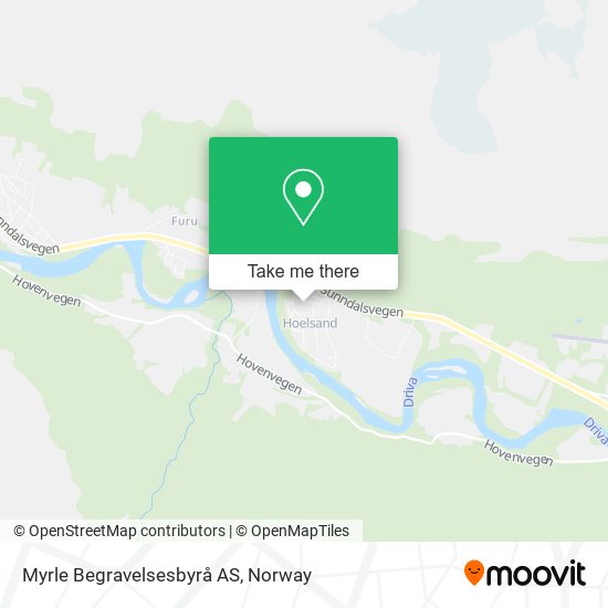 Myrle Begravelsesbyrå AS map