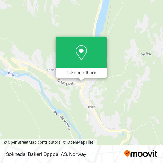Soknedal Bakeri Oppdal AS map