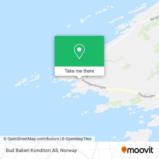 Bud Bakeri Konditori AS map