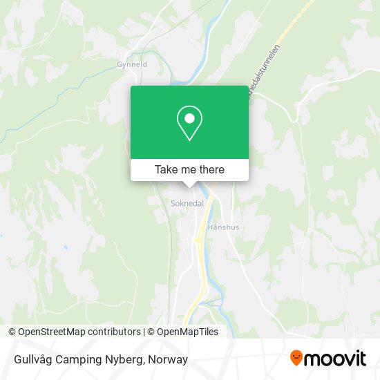 Gullvåg Camping Nyberg map