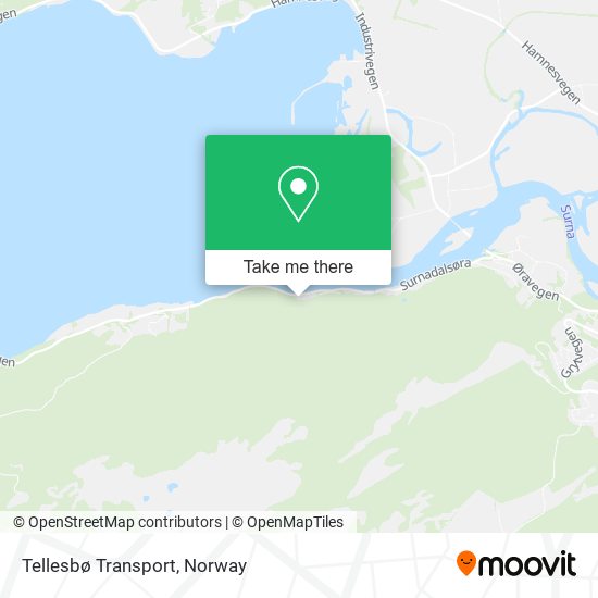 Tellesbø Transport map
