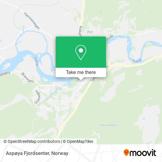 Aspøya Fjordsenter map