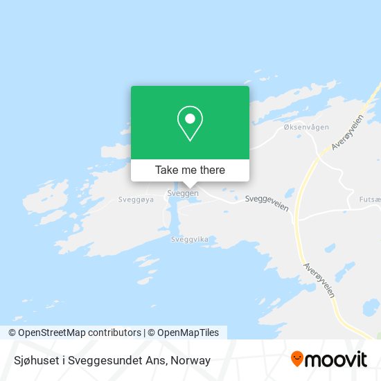 Sjøhuset i Sveggesundet Ans map