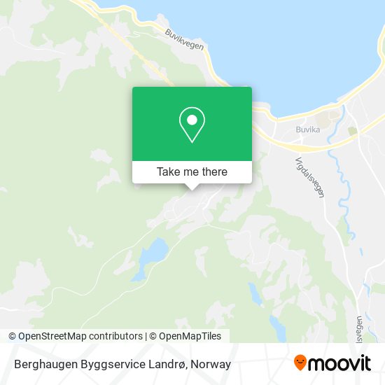 Berghaugen Byggservice Landrø map