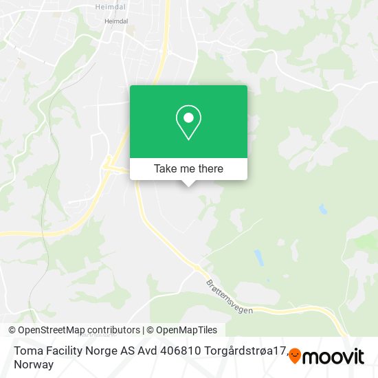 Toma Facility Norge AS Avd 406810 Torgårdstrøa17 map