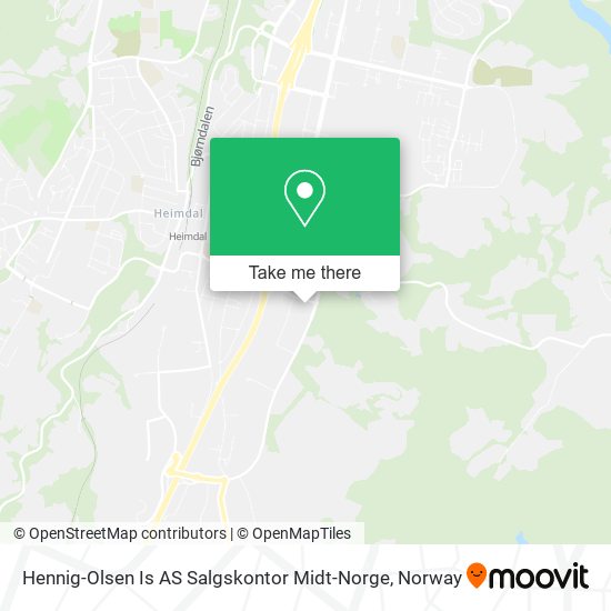 Hennig-Olsen Is AS Salgskontor Midt-Norge map