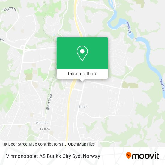 Vinmonopolet AS Butikk City Syd map