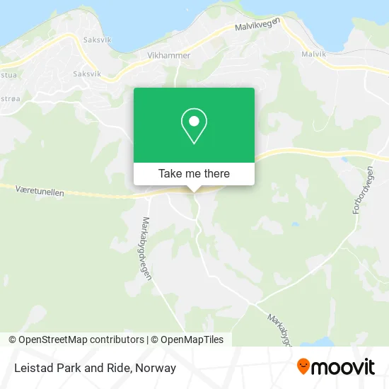 Leistad Park and Ride map