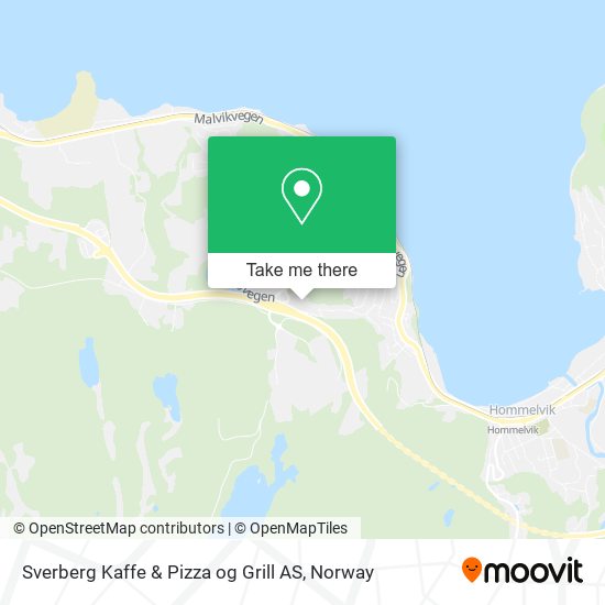 Sverberg Kaffe & Pizza og Grill AS map