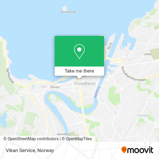 Vikan Service map
