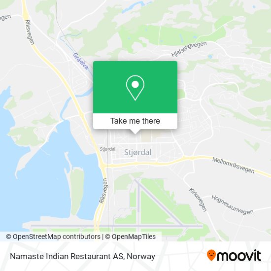 Namaste Indian Restaurant AS map