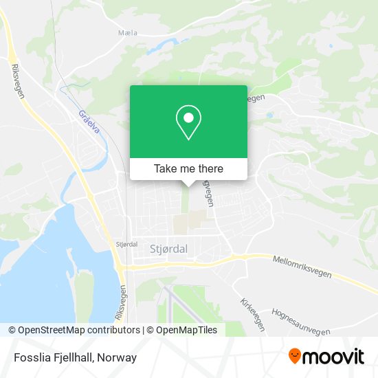 Fosslia Fjellhall map