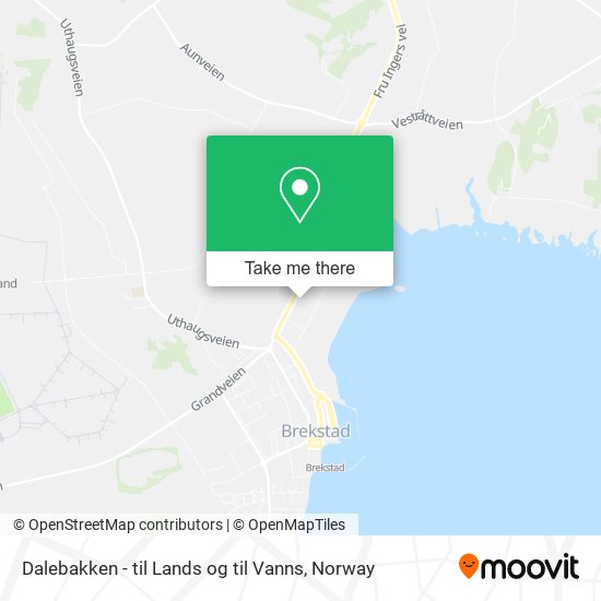 Dalebakken - til Lands og til Vanns map