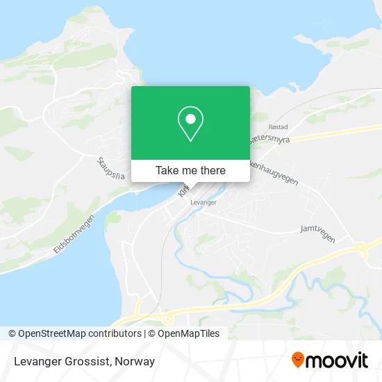Levanger Grossist map