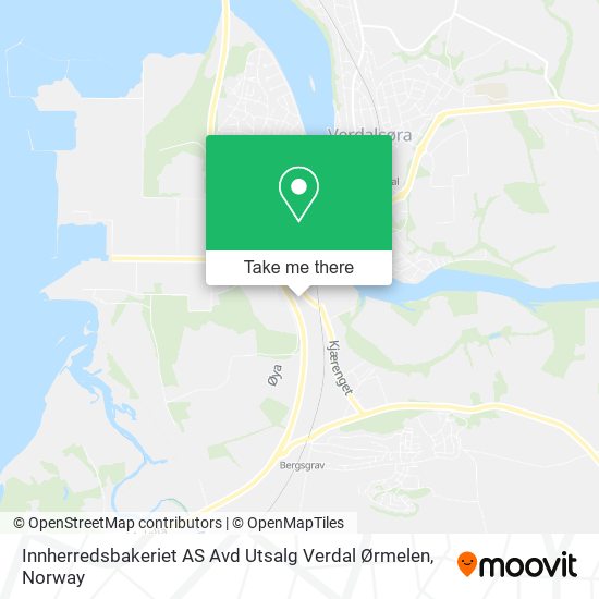 Innherredsbakeriet AS Avd Utsalg Verdal Ørmelen map