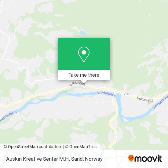 Auskin Kreative Senter M.H. Sand map